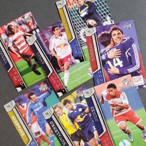 7pcs Vtg Upper Deck MLS Soccer Trading Sports Cards #'s 42,43,55,61,72,78,81 NWT
